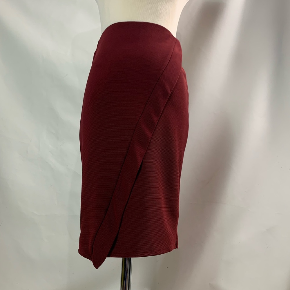 Burgundy Zara Pencil  Skirt